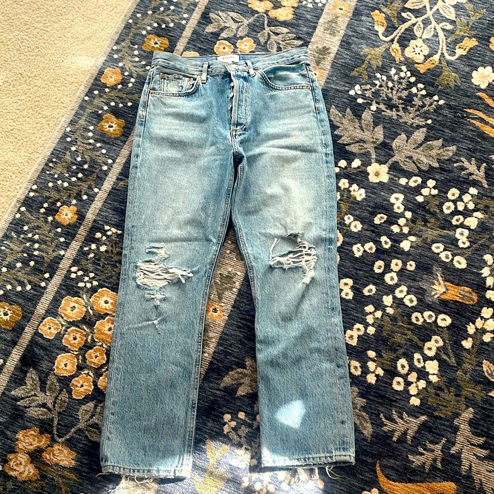 Agolde riley crop size 27